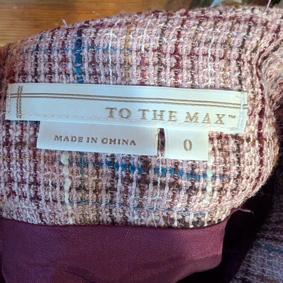 To The Max Multicolor Tweed Skirt - Picture 1 of 12